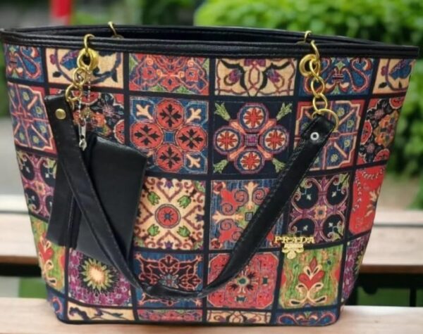 Casual Multicolor Hand Bag